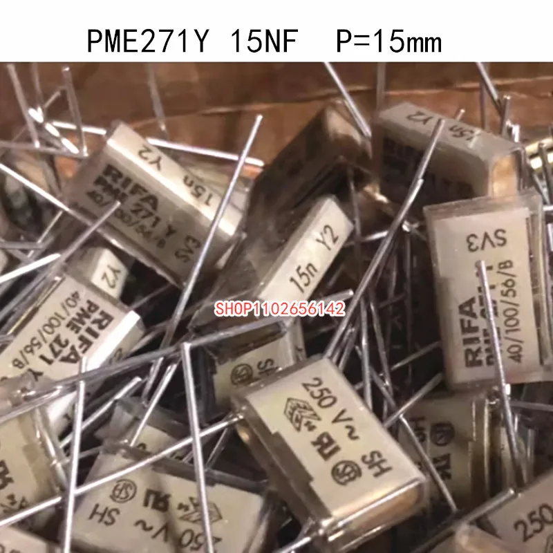 5pcs RIFA PME271Y 10nF 15nF 250VAC Fever audio film capacitor 0.015uF 250V 0.01uF 15nF 15n Y2 250~ PME271Y515MR30 P=15mm