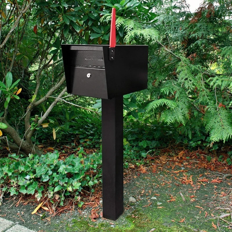 

7121, Black In-Ground Mounting Post, 43 x 4 x 4 inches, for Use with Mailbox