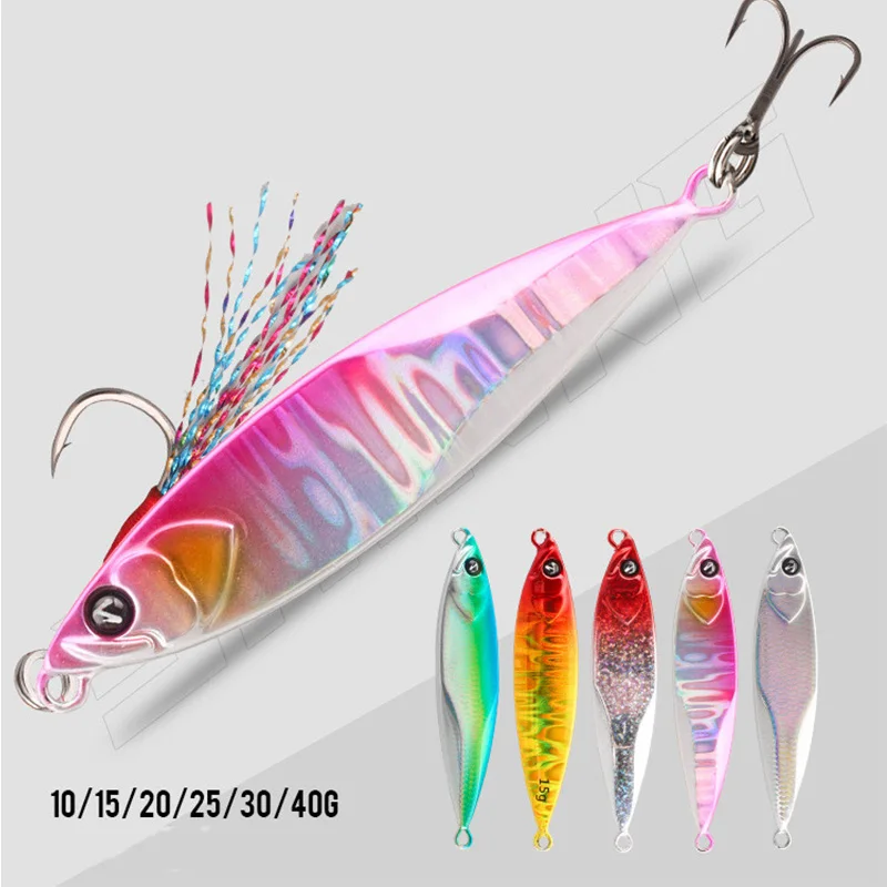 

ApexMarine 5pcs Pesca Metal Jigging Lure 10g 15g 20g 25g 30g 40g Shore Casting Slow Fall Pitch Jigs Fishing Lure