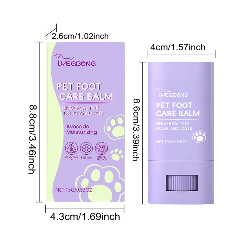 Pet Paws Care Balm Dog Paws Cream Hydrating Natural Oil Crackingproof Foot Balm