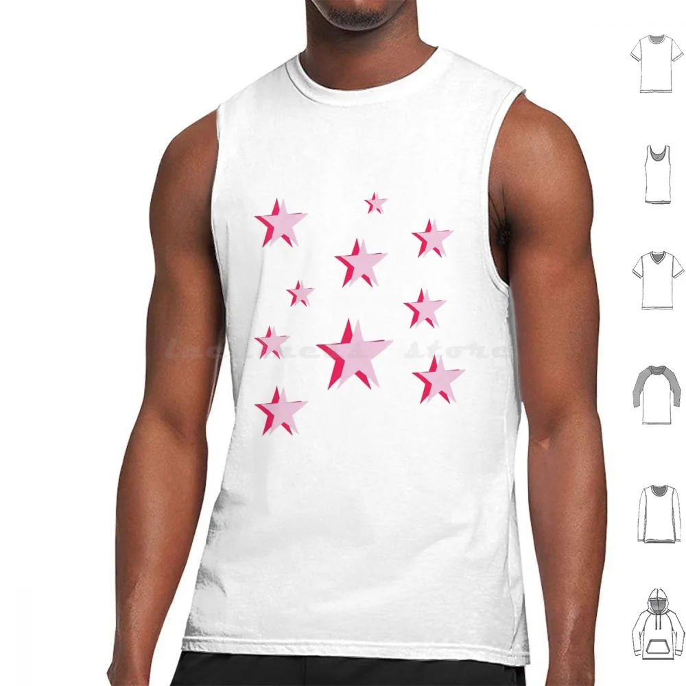 Pink Stars Tank Tops Vest Sleeveless Stickersbysyd Sydneyw31 By Syd Cute Fun Basic Laptop Hydro Flask Computer Vsco Trending