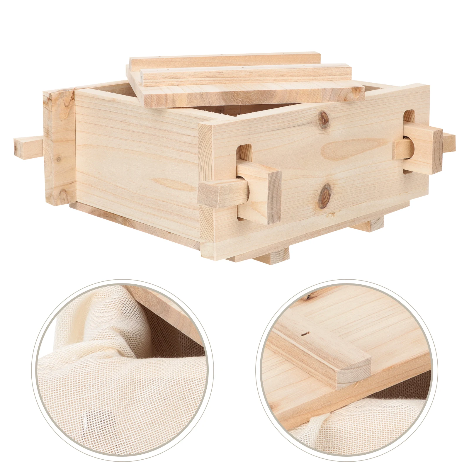 

tofu press practical tofu mold tofu making mold washable tofu mold wood tofu presser bean curd making mold