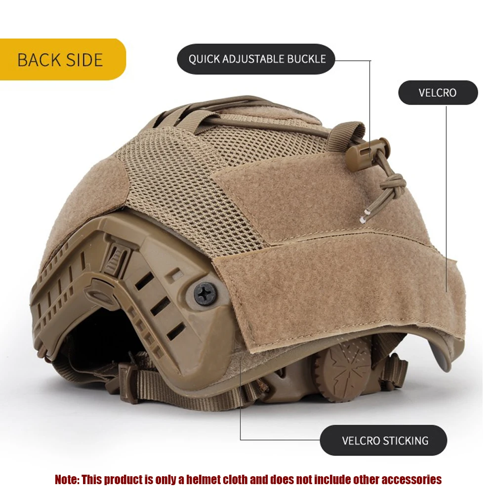 Tactical Helmet Cover for Fast Helmet Airsoft Paintball  Militar Helmet Cover Nylon Mesh Fabric Breathable Anti-static