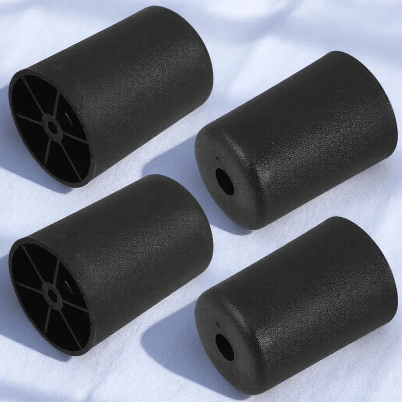 Adjustable Furniture Leg Risers 4pcs 7.8cm Black Plastic Replacement Couch Feet Table Legs Chair Cabinet Bed Frame Supports