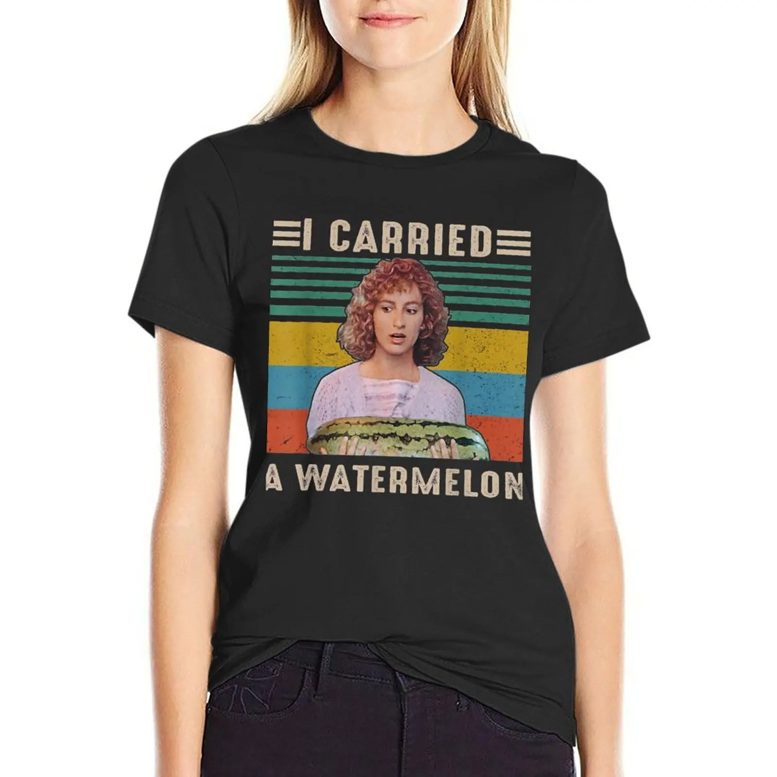 

I Carried A Watermelon Vintage T-Shirt vintage clothes summer top korean fashion hippie clothes Woman clothes