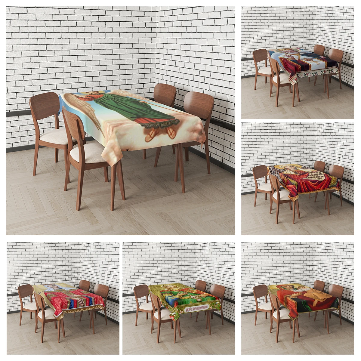 Home tablecloths for dining table decoration Natural and Animal Styles rectangular table accessories cloth Anti-stain tablecloth