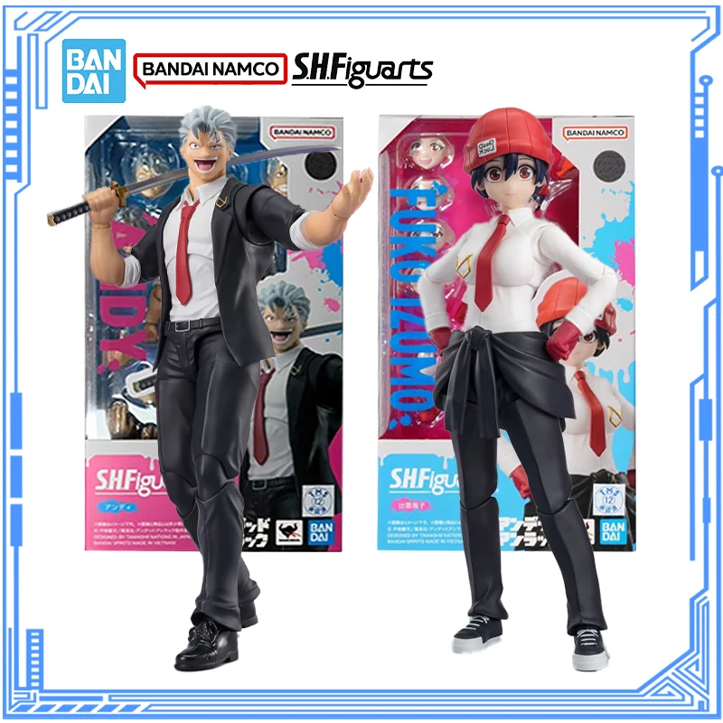 

Bandai натуральная модель Undead Unluck, комплект аниме-фигурок SHF Andy & Fuko Izomo, коллекционная фигурка, модель, детские игрушки, подарки