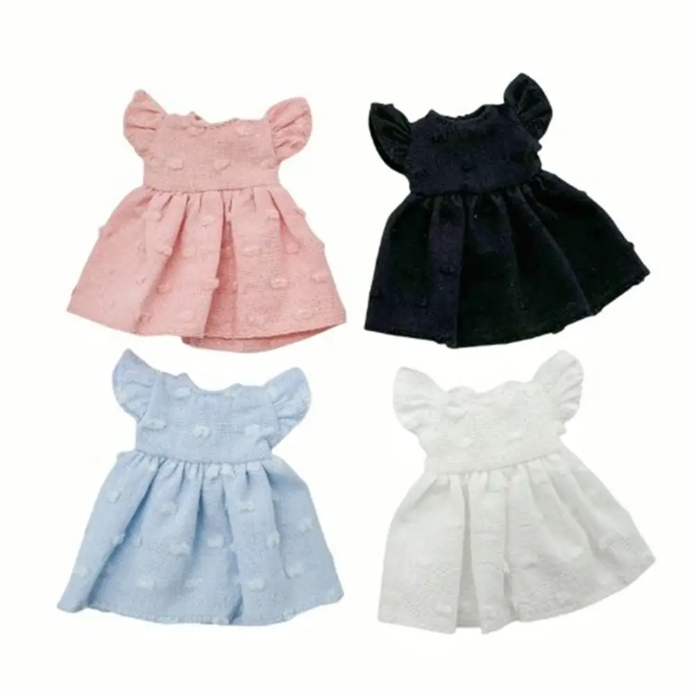 Dresses For 1/11 OB11 Dolls Sleeveless Dresses Fashion Doll Clothes Skirt For 1/12 BJD Dolls Tops DIY Doll Clothes Accessories