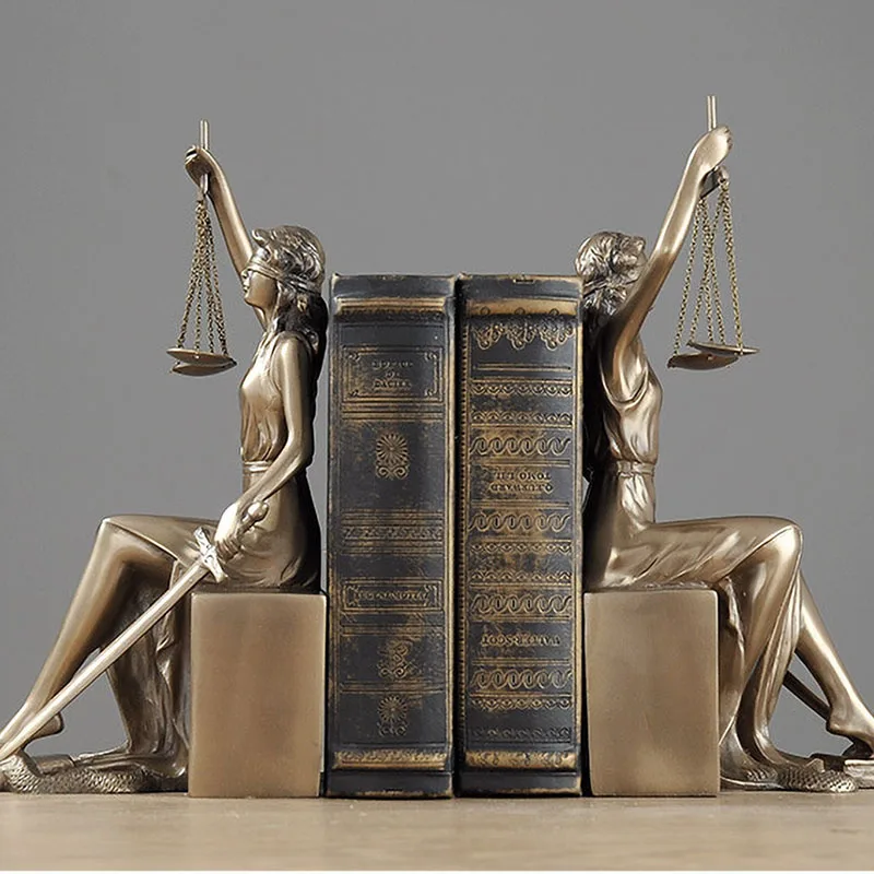 

Luxury Resin Handicrafts Bookend Sculptures and Figurines Home Decor Items Room Decoration Study Accessories Cold Cast Copper