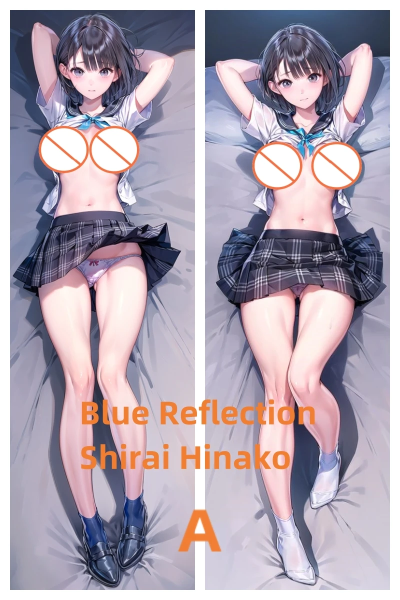 

Dakimakura Anime Pillow Case Blue Reflection Shirai Hinako Double-sided Print Of Life-size Body Pillowcase Can be Customized