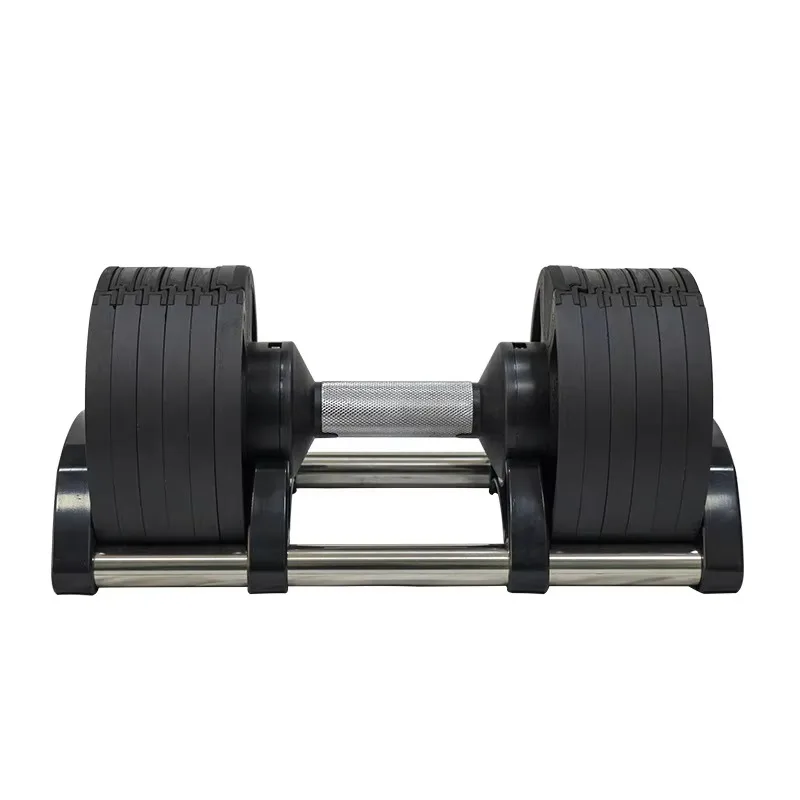 Adjustable Gym Set with Durable Electroplated Solid Iron Barbell Plates for Men Women's Bench Press Quick Change Feature 16kg