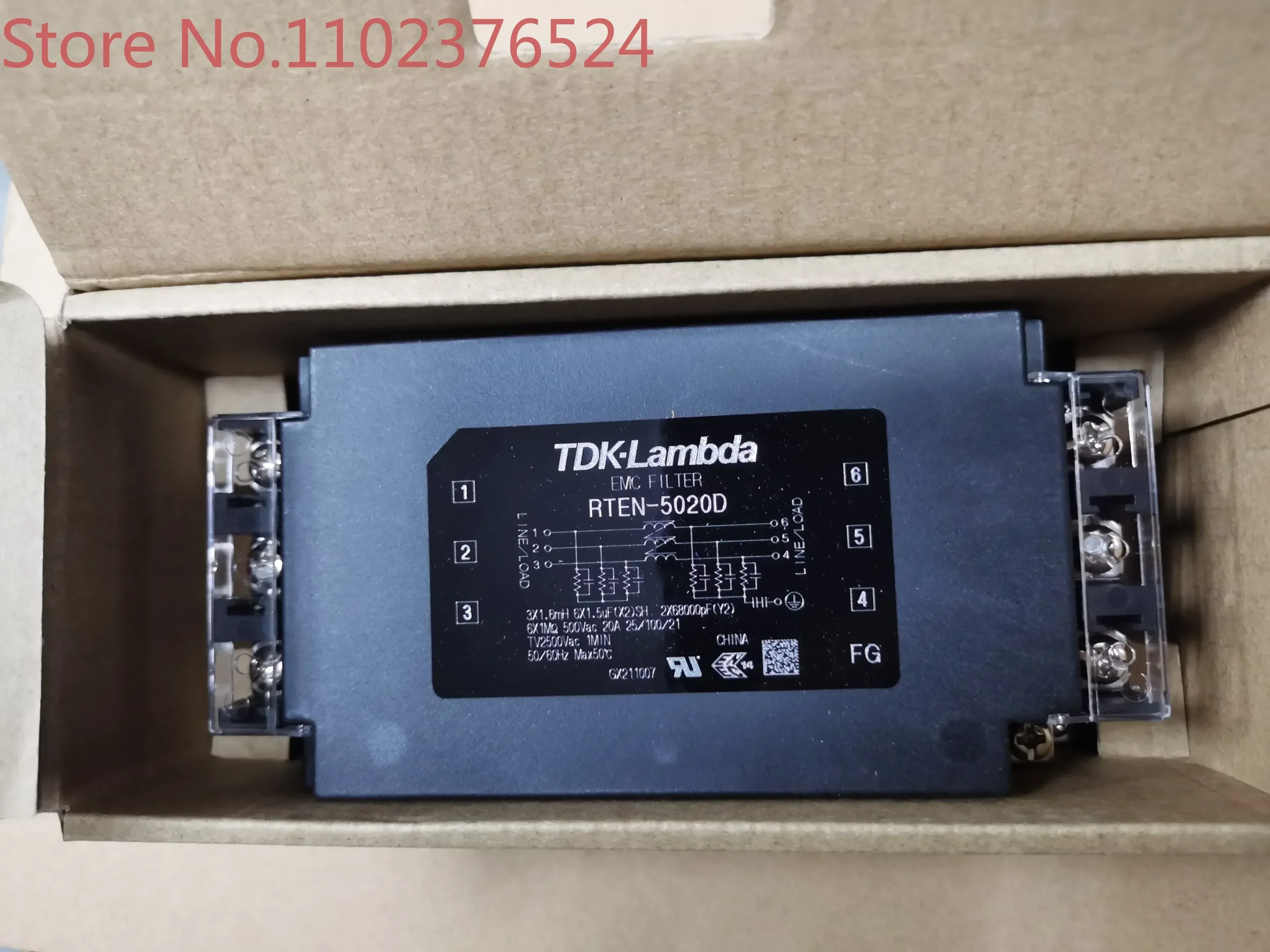 Трехфазный фильтр RTEN-5020D TDK-LAMBDA