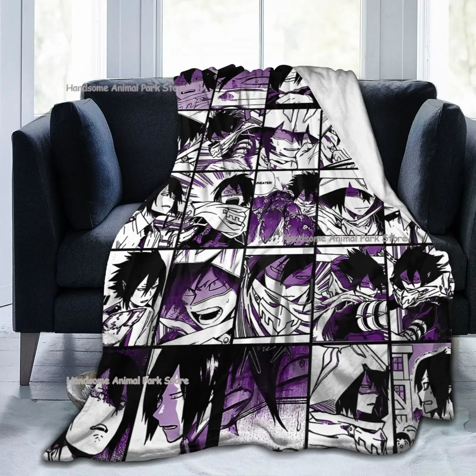 My Hero Academia Collage Anime Tamaki Amajiki Throw Blanket Cozy Warm Blanket for Home Office 3D Print Soft Micro Fleece Flannel