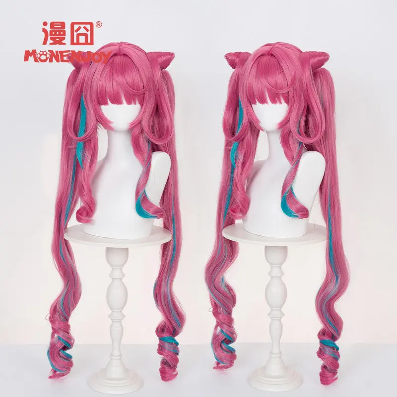 Parrucca cosplay di Yvonne Endfield del gioco Arknights, capelli e copricapo di Yvonne per feste Comicon, per adulti, donne e uomini