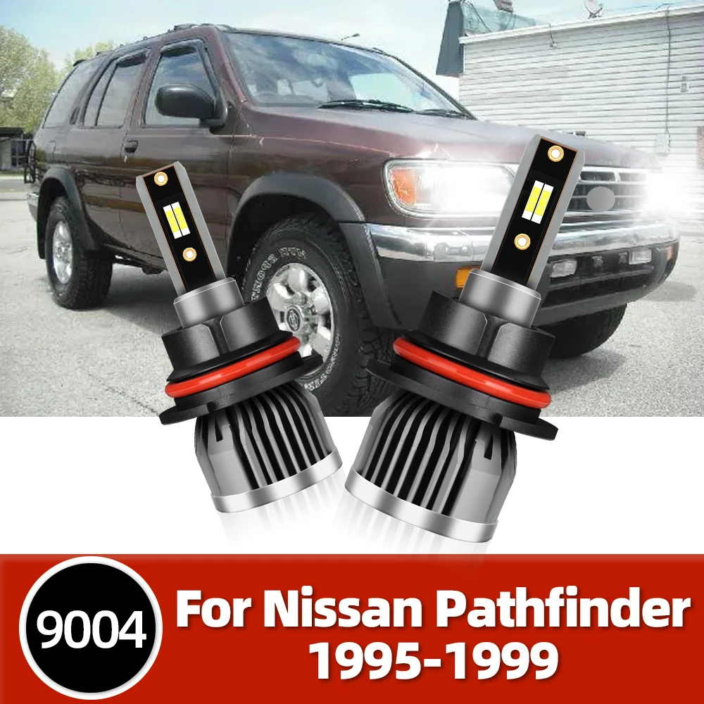 

LSlight 2Pcs Led Bulbs 16000LM Bright Auto Lamps Headlight 9004 HB1 Luces 12V For Nissan Pathfinder V6 1995 1996 1997 1998 1999