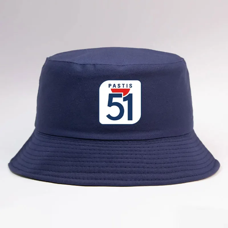 Man's Summer 51 Pastis's Bucket Hats Women Reversible Cool Outdoo Bob Hat Unisex Daily Fisherman Caps Unisex Daily Beach Sun Hat