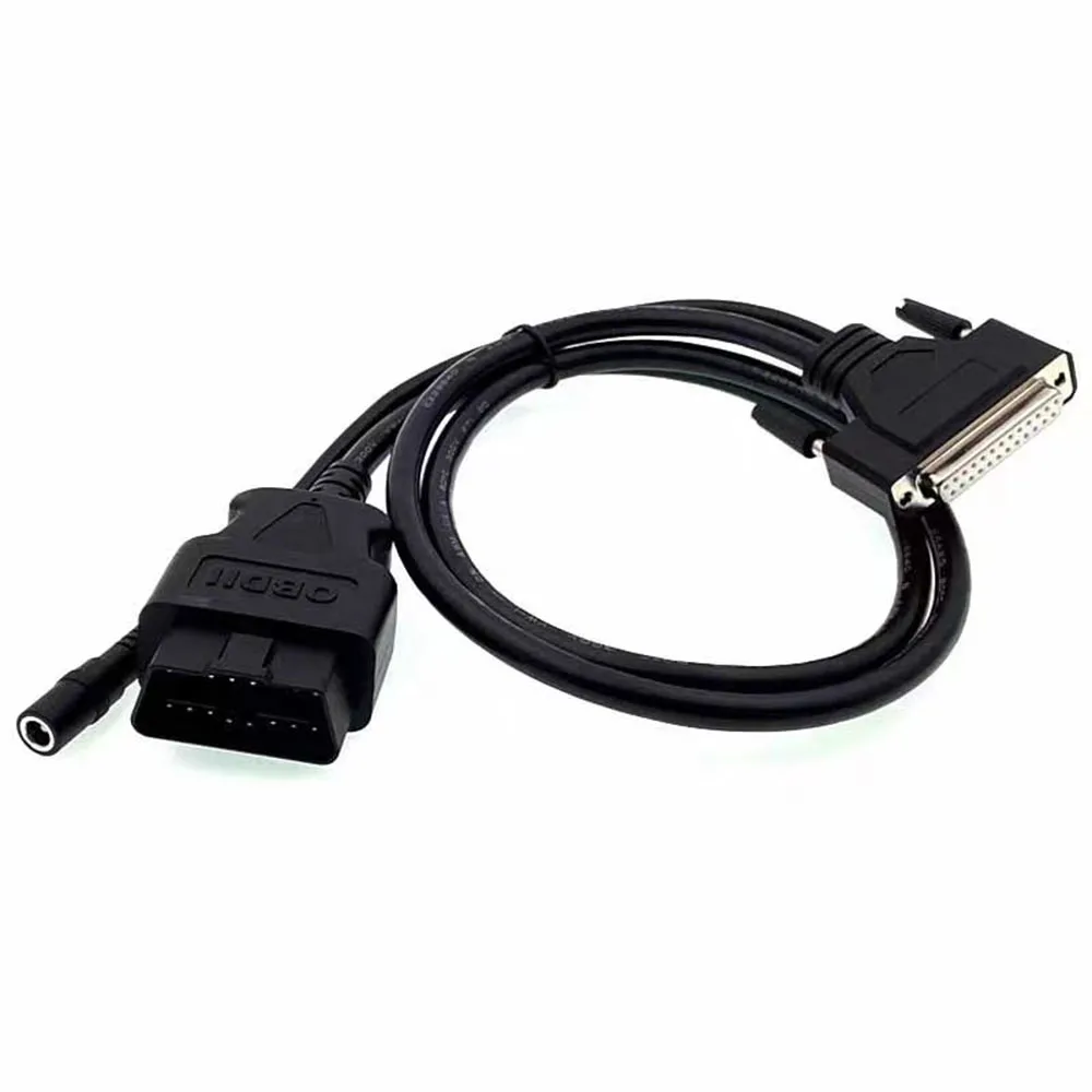 

J2534 3 LED Lights Cable Boot Bench Cable DB25 ECU Pinout Cable for VCI Read and Write ECU BATT VCC KLINE CAN-L CAN-H