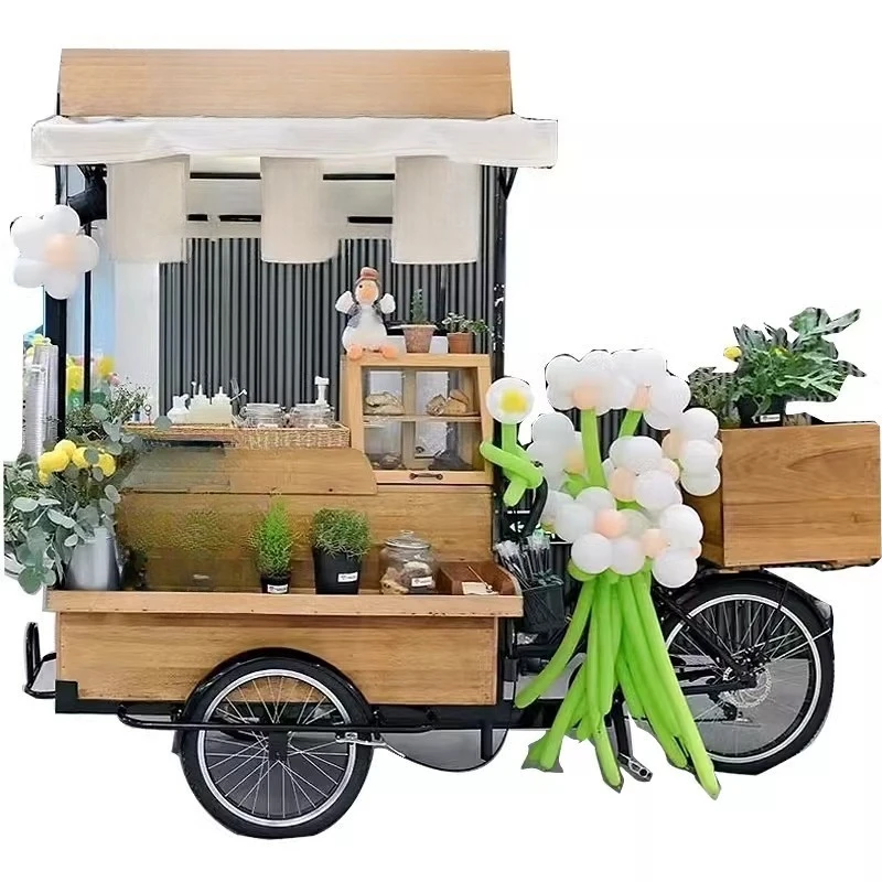 

Violent lemon tea stall tricycle street red wine coffee cart snack cart