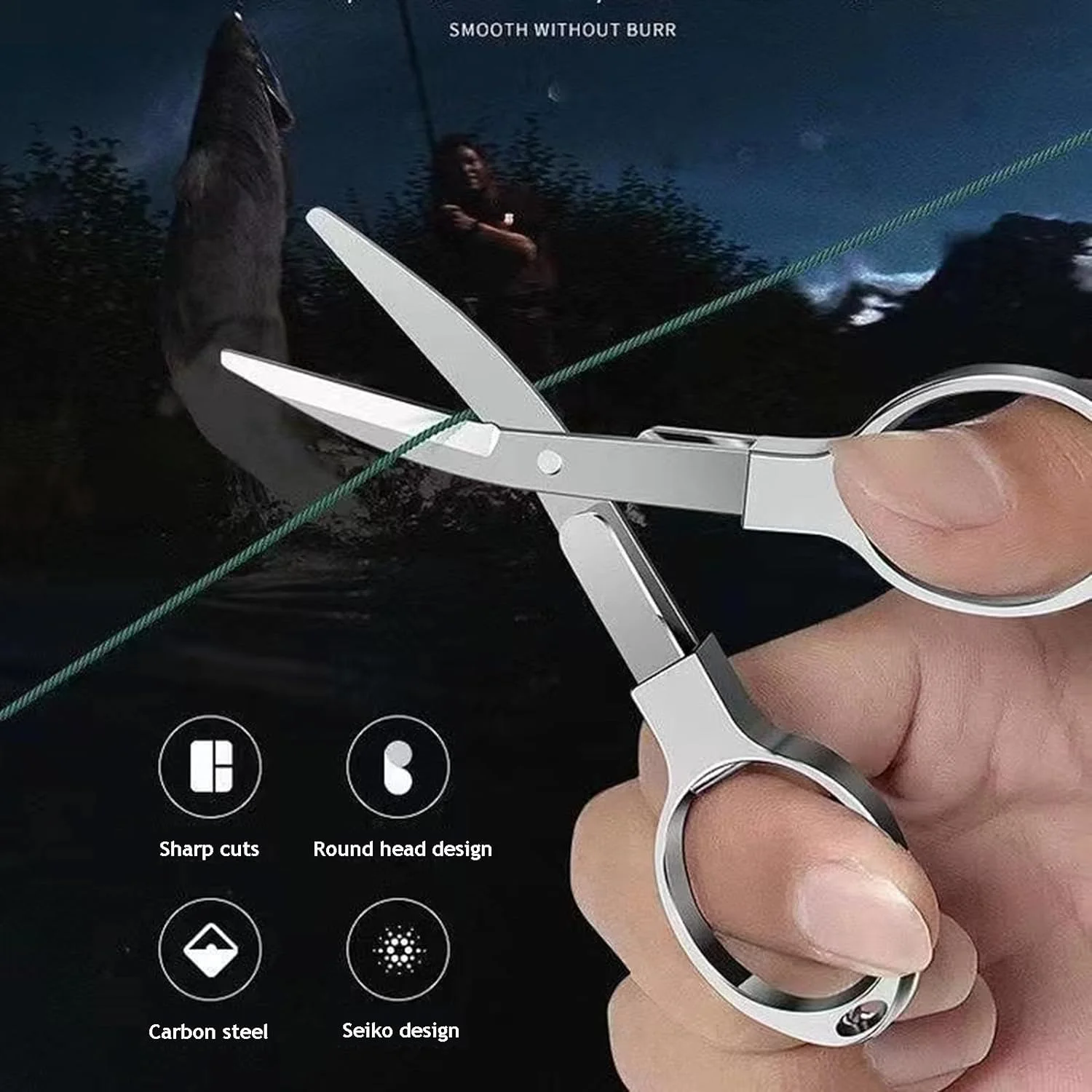 Folding Scissors, Safe Portable Travel Mini Scissors, Stainless Steel Retractable Small Scissors for  Office, Safe Portable Trav