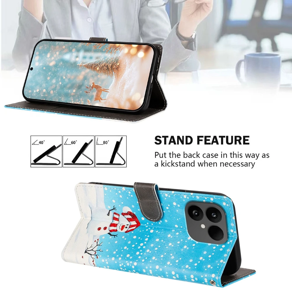 قضية الهاتف لسامسونج غالاكسي M56 M34 M36 M16 M06 M35 M15 M54 M14 M32 M33 M53 M13 M31S حالات عيد الميلاد محفظة جلدية قلابة غطاء #5