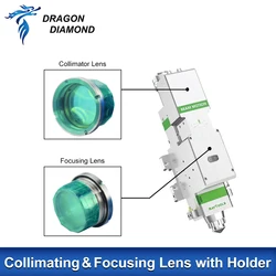 Raytools Laser Collimating Focusing Lens with Holder D28 D30 D37 for BT210S BT240S BM111 BM114 BM115 Fiber Cutting Head