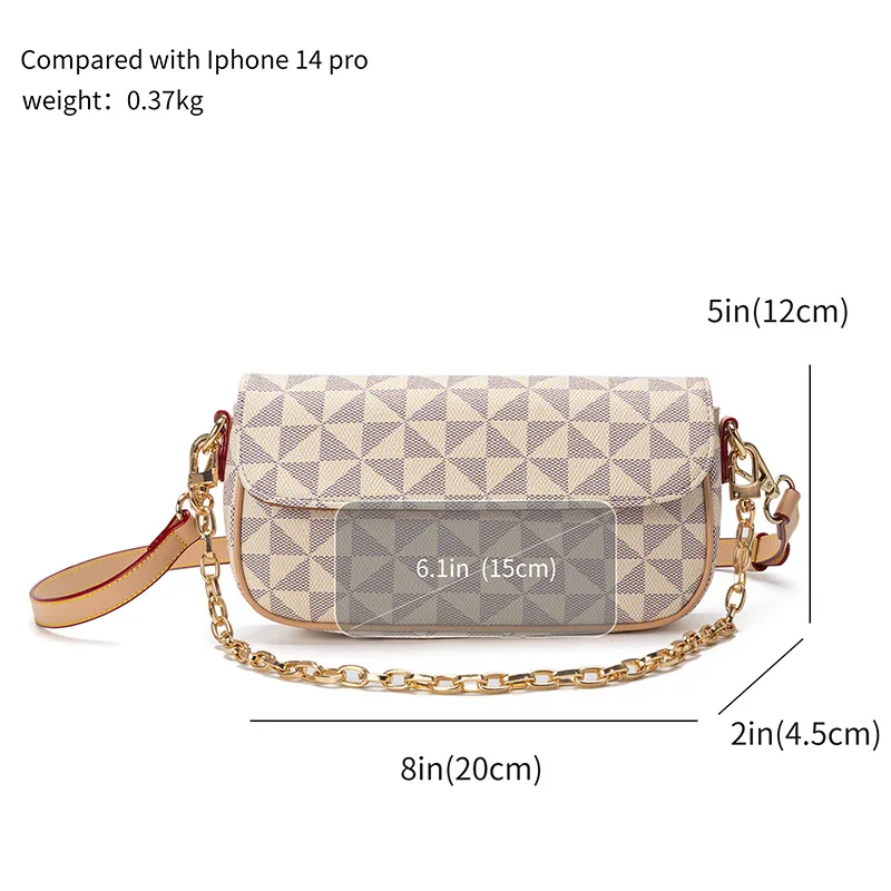 New Shoulder Bags Women Fashion Print Bag Retro Portable Versatile Leisure Lady Axillary Pouch Crossbody Bag Small Square Bags