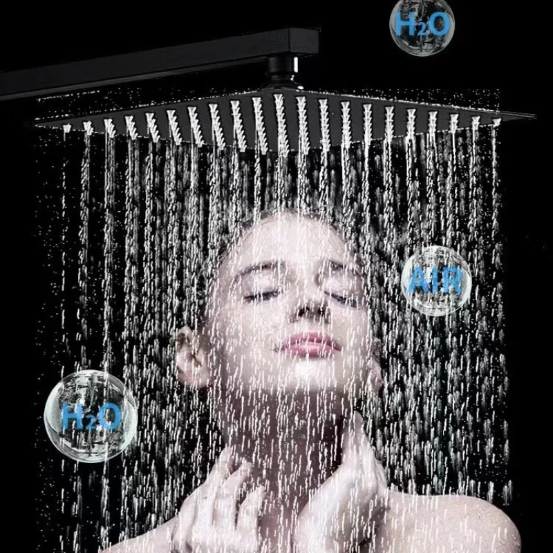 Hidden Top Spray Shower Faucet Large Water Volume Simple Single Function Shower Faucets Household Brief Bathroom Accessories