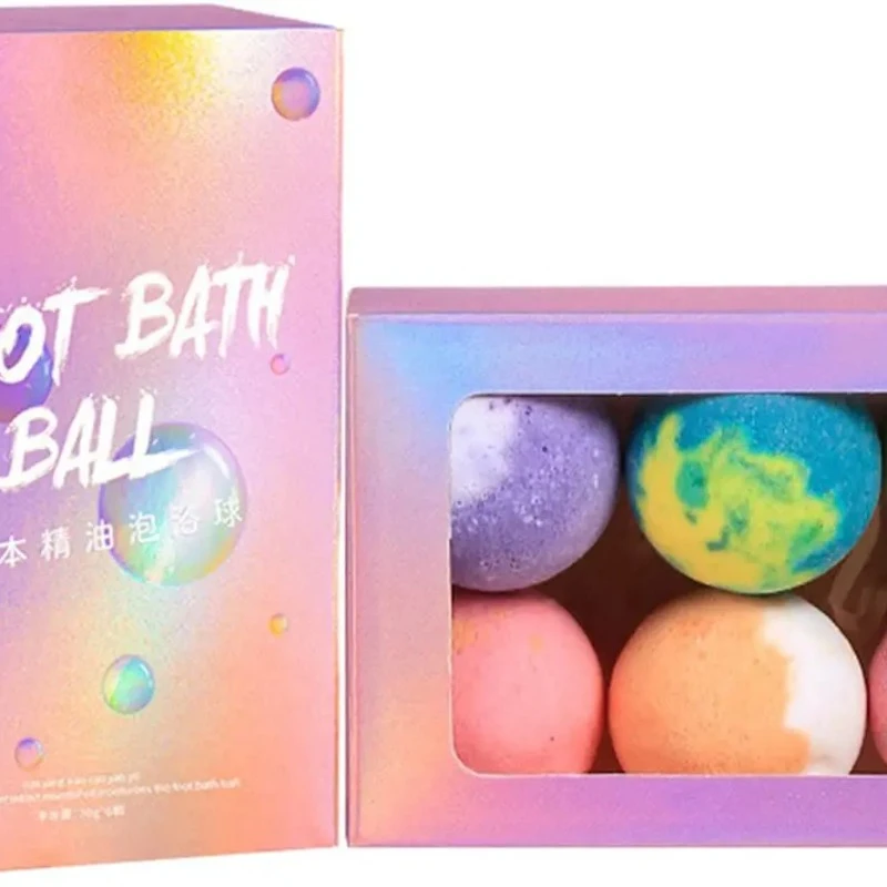 Herbal Essential Oil Foot Soak Balls Instant Bath Soak Non-Stormy Sweat Foot Soak Pills Bath Salt Balls Wormwood Ginger  Pills