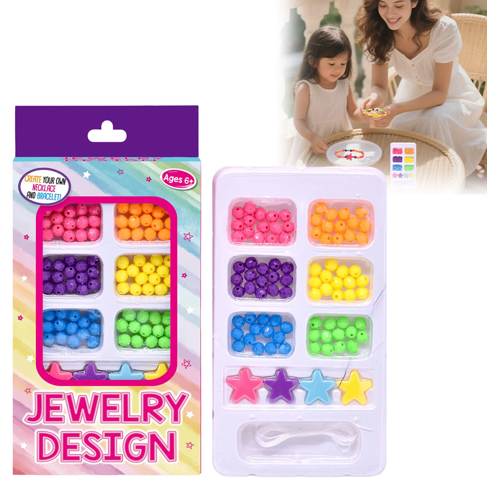 

Arts And Crafts for Kids 4-6 Easter Kit Making Bracelets Friendship Bracelet Kit Letter Beads For Making Jewelry Crafts Gifts