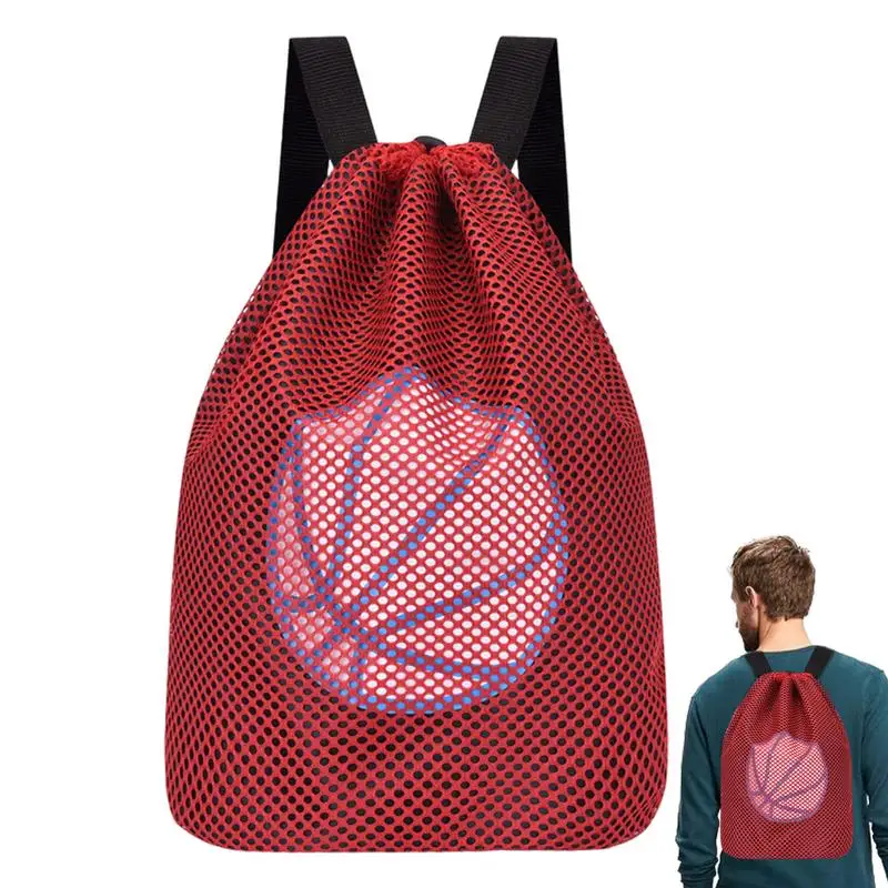 Outdoor Sports Drawstring Pocket Simple Backpack Men's And Women's Fitness Backpack Lightweight Basketball Bag