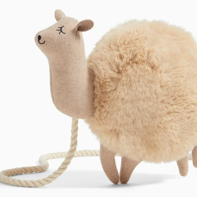 Cute Alpaca Bags Plush Animal Type Quality Shoulder Messenger Crossbody Handbags For Women Casual Classic Style Luxury Exquisite