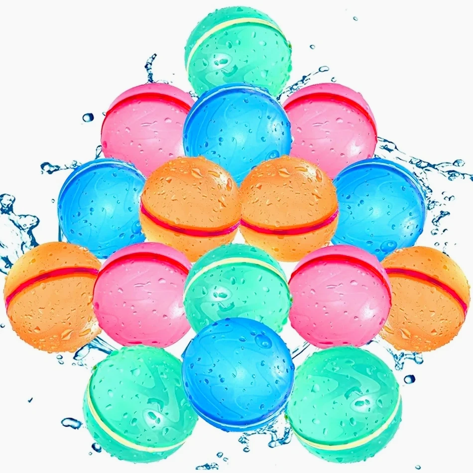 Ballons d'eau magnétiques réutilisables, rechargeables, à remplissage rapide, auto-scellants, bombe à eau, boules anti-éclaboussures pour piscine d'enfants