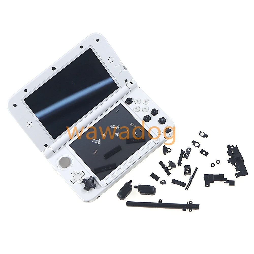 طقم أزرار مجموعة كاملة لوحدة تحكم نينتندو 3DS XL ، غلاف إسكان بديل ، L ، R ، ABXY ، مجموعة واحدة