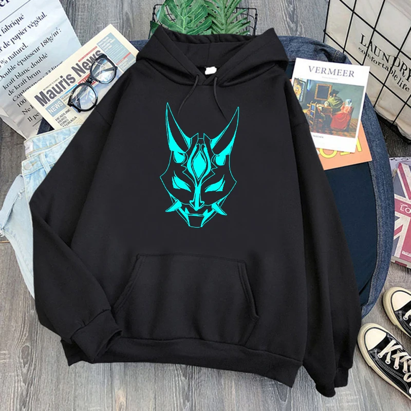 Hot Genshin Impact Hoodies Men Kawaii Cartoon Game Harajuku Xiao Streetwear Hip Hop Graphic Hoody Unisex Sweatshirts Male