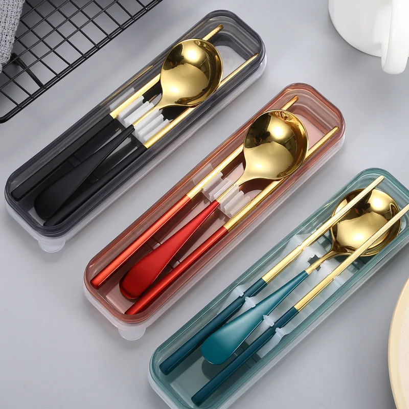 1PC Travel Outdoor Reusable Wheat Straw Tableware Empty Box School Home Slot Design Practical Cutlery Transparent Cover