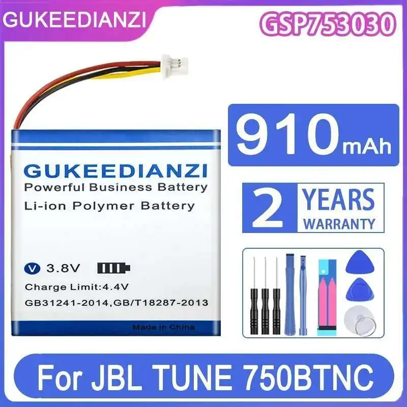 

Headset Battery For Jbl Tune 750BTNC Long-Lasting GSP753030 Premium Replacement 910Mah