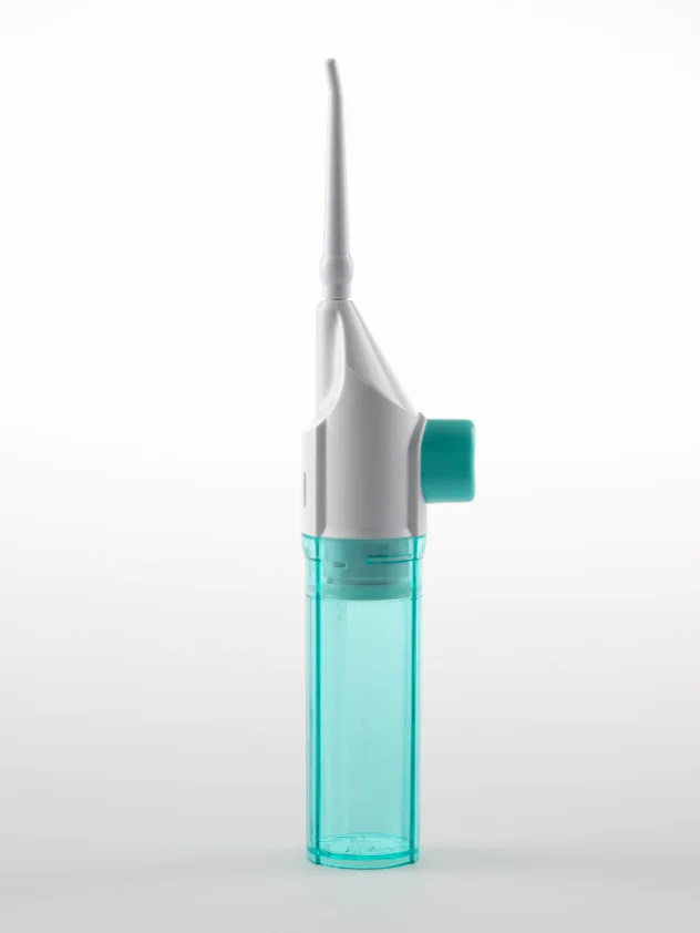 1PC draagbare hogedrukwaterflosser – handmatige Pulse Jet Cleaner voor tanden en tandvlees, diep reinigende monddouche