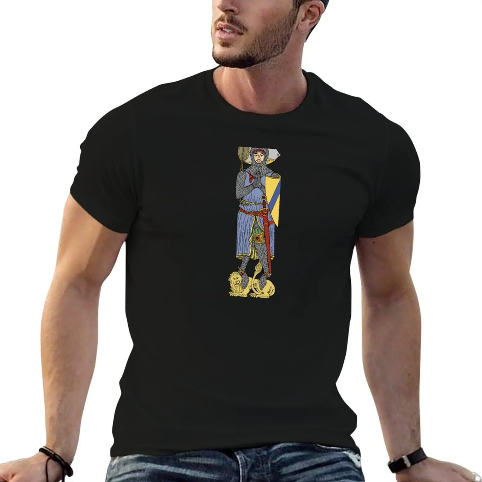 

English Knight Circa 1300 T-Shirt graphic t shirts for man t shirt man casual T-Shirt