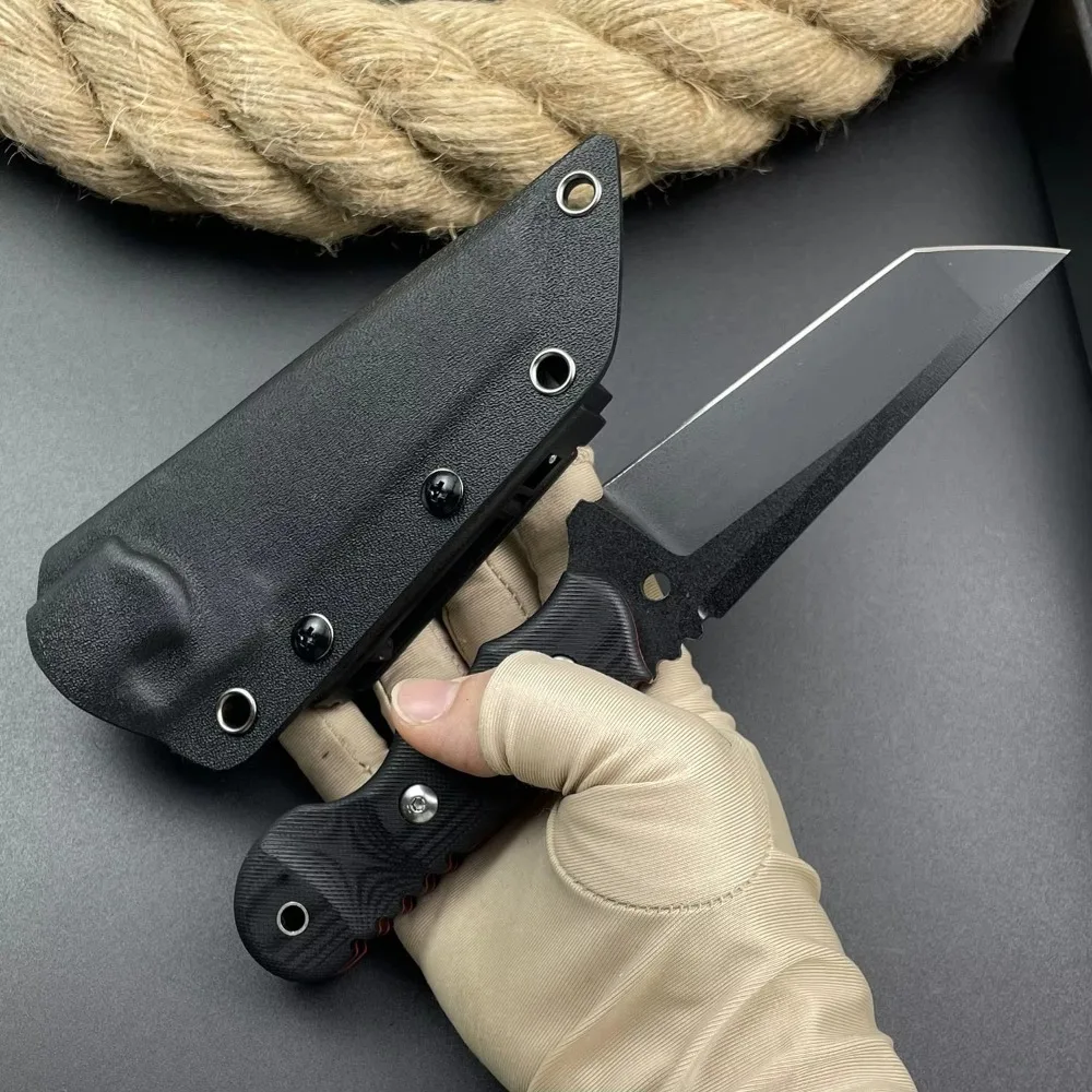 

Универсальный нож с фиксированным клинком из стали 8Cr13Mov, рукоять G10, прямой нож для активного отдыха, высокая твердость, инструмент EDC, новый стиль, походные ножи