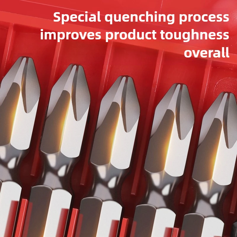 PH2 Strong Magnetic Cross Torque Head Screwdriver S2 Steel Electric Head High Hardness Magnetic Anti-slip Electric Drill Bit