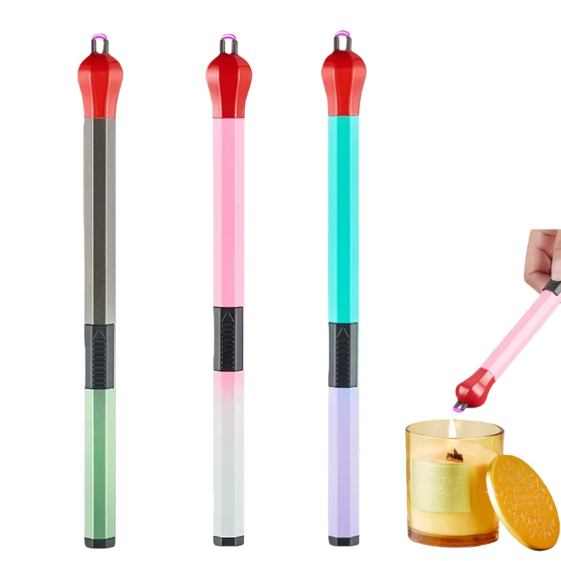 

Windproof Extended Match Pulse Lighter Aromatherapy Igniter Flameless USB Fast Charging Arc Outdoor Portable Ignition Gun