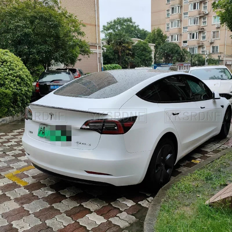 Dla Tesla Spoiler Model Y 2024 Akcesoria Spoilery Skrzydła dla Tesla Model 3 Highland 2024 Akcesoria 3/Y 2017-2024 Materiał ABS — zdjęcie 6