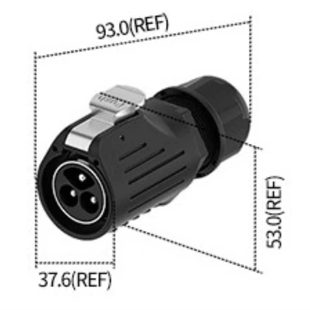 

1set 50A Connector 2-pin/3-pin​ Circular Connectors LP-28 Waterproof Connector Quick-Plugging Aviation Connector Accessories