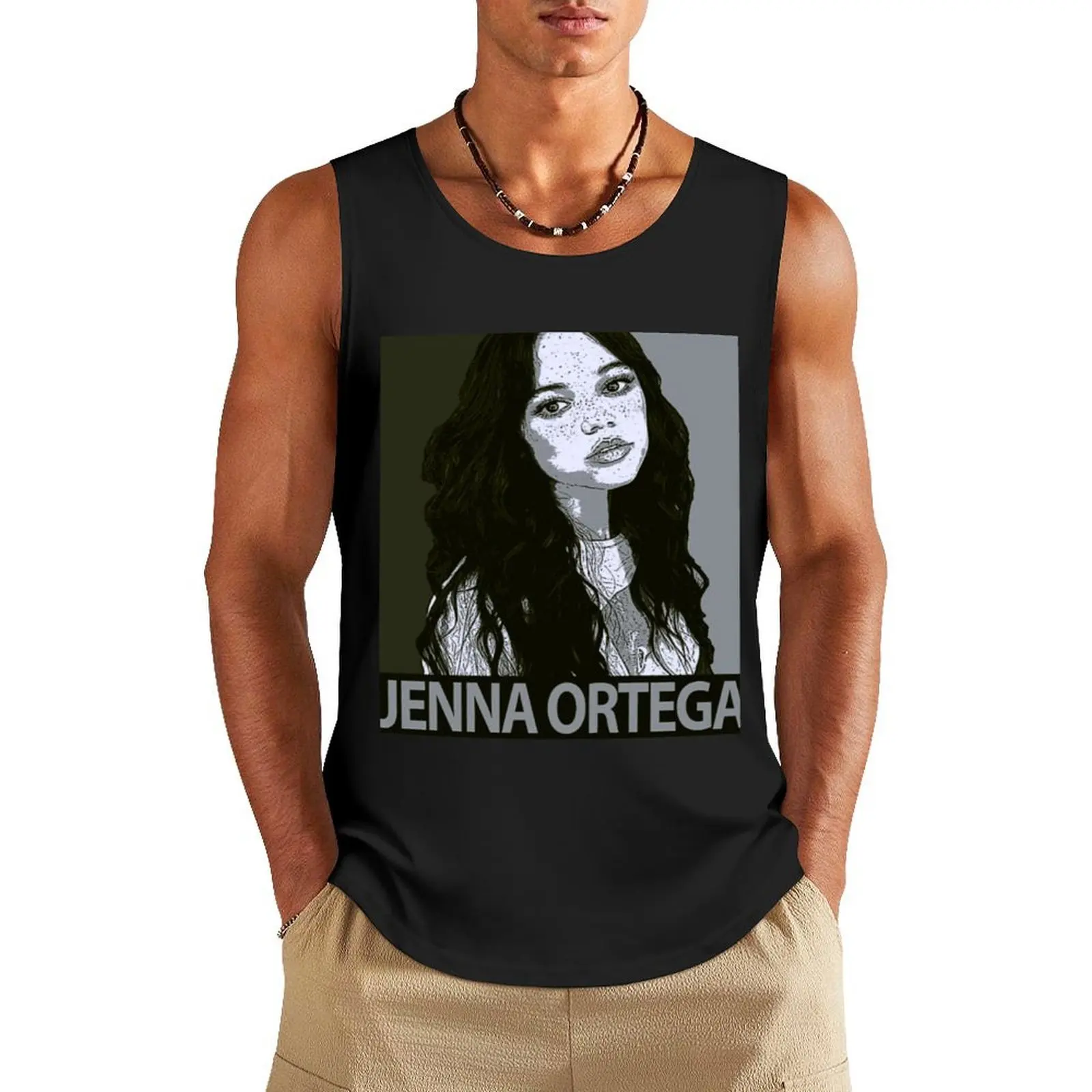 

jenna ortega Tank Top T-shirt for fitness anime gym gym shirt man