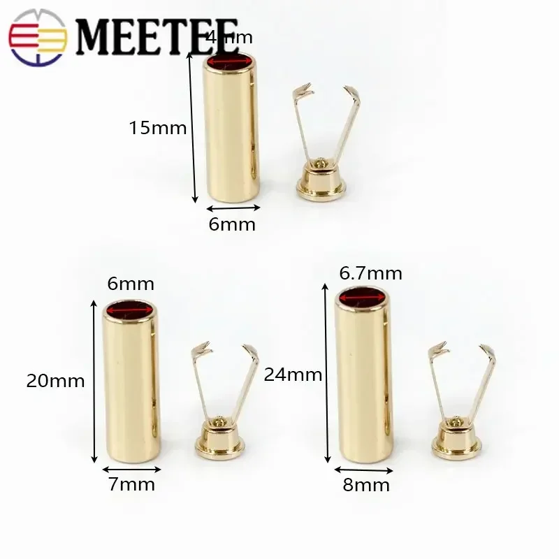 20/50Pcs 15/20/24mm Metal Cord Hanging Bell Buckle Drawstring End Lock Stopper DIY Clothes Pants Decoration Button Accessories