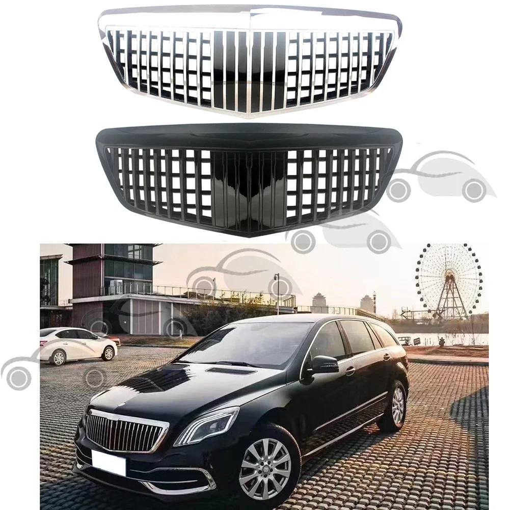 Front Racing Facelift Grilles Upper Radiator For Mercedez-Benz R280 R300 R320 R350 R500 W251 V251 2011-2017 Maybach Style