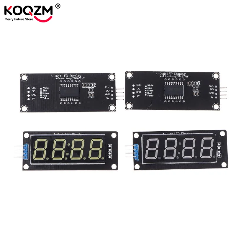 0.56inch 0.56" TM1637 4-Bits 7 Segments Digital Tube Clock Module Double Dots LED Display Screen Board forArduino Display Module