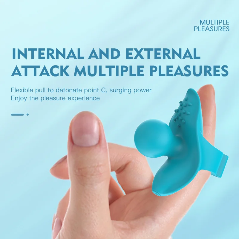 Wiederaufladbarer 12-Modi-Fingervibrator, Klitoris-Massage, G-Punkt-Stimulation, Vibrator, Ei, Masturbation, erwachsenes Sexspielzeug für Frauen ab 18 Jahren