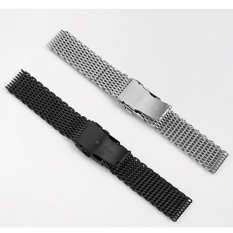 20mm 22mm Stainless steel Dive Shark Mesh Milanese mesh WatchBand Weaving watch Strap For Armani AR2447 Casio EFR-303 Bracelet