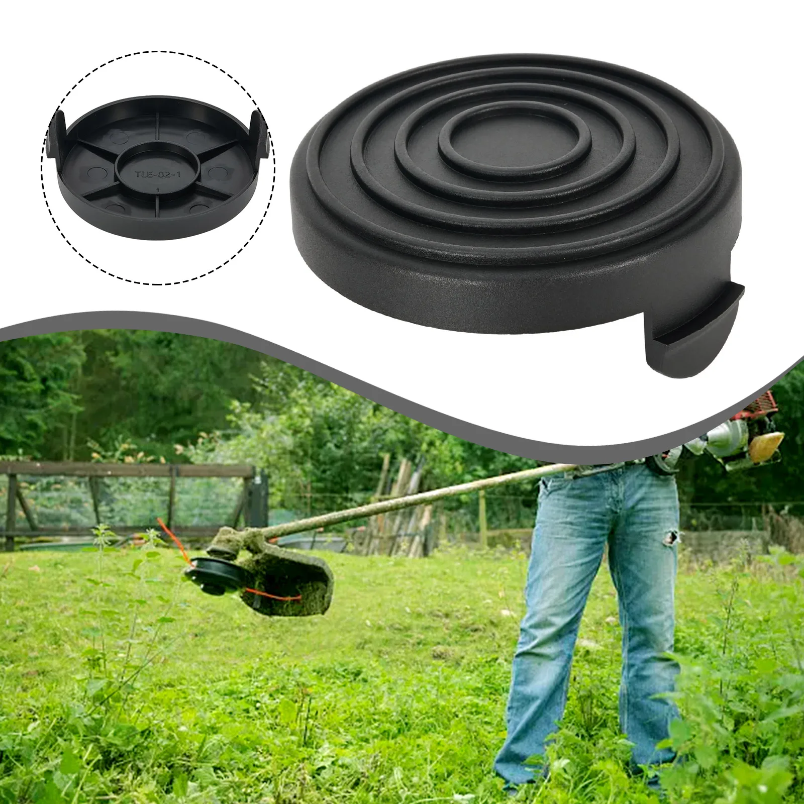 1pc Power Tool Parts sostituzione Spool Cap Cover plastica per GC-ET 4530 RTV 400 RTV 550 RTV 550/1 Yard attrezzi da giardino